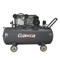 2 hp 1.5kw 8 bar high pressure dual cylinder belt drive air compressor